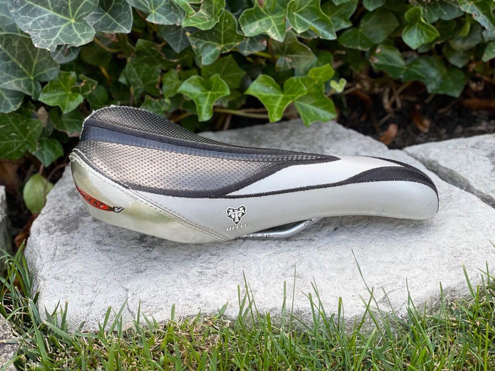 WTB Rocket V Embroidered Saddle Silver Gray Black – Mountain CX Bike