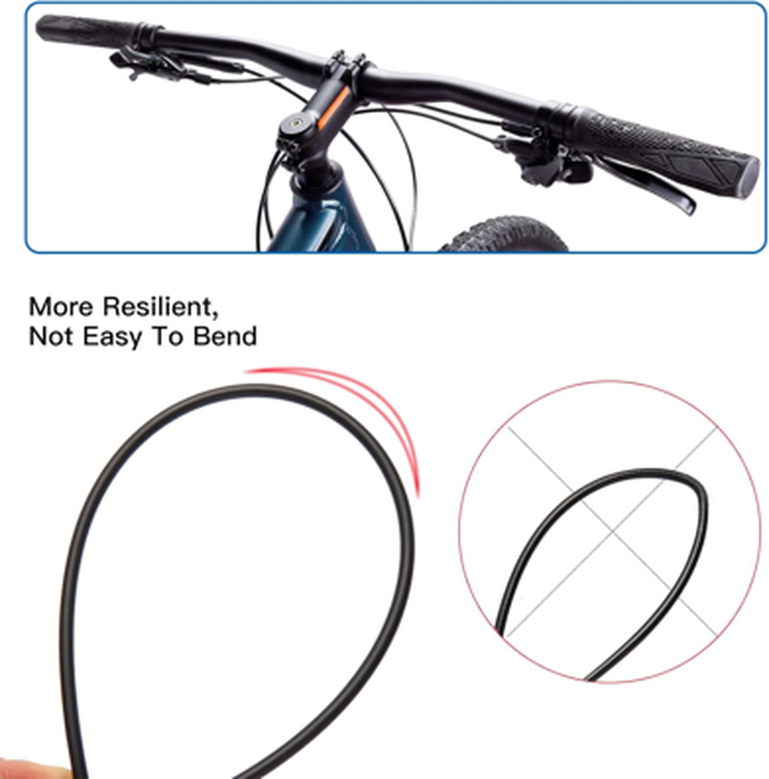 Shift Cable Housing Bicycle Derailleur Shift Cable Tube Kit 4mm 3 Meters for