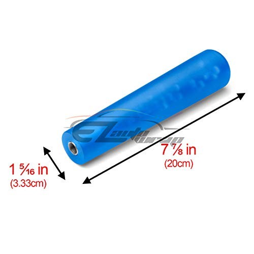Blue Shift Knob Stick Frosted Matte Crystal Bubble Long Throw 20cm Matte Blue