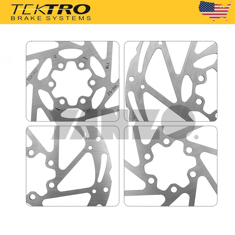 TEKTRO Bike Disc Brake Rotor TR160/180 6 Bolt with Bolts Included US Stock