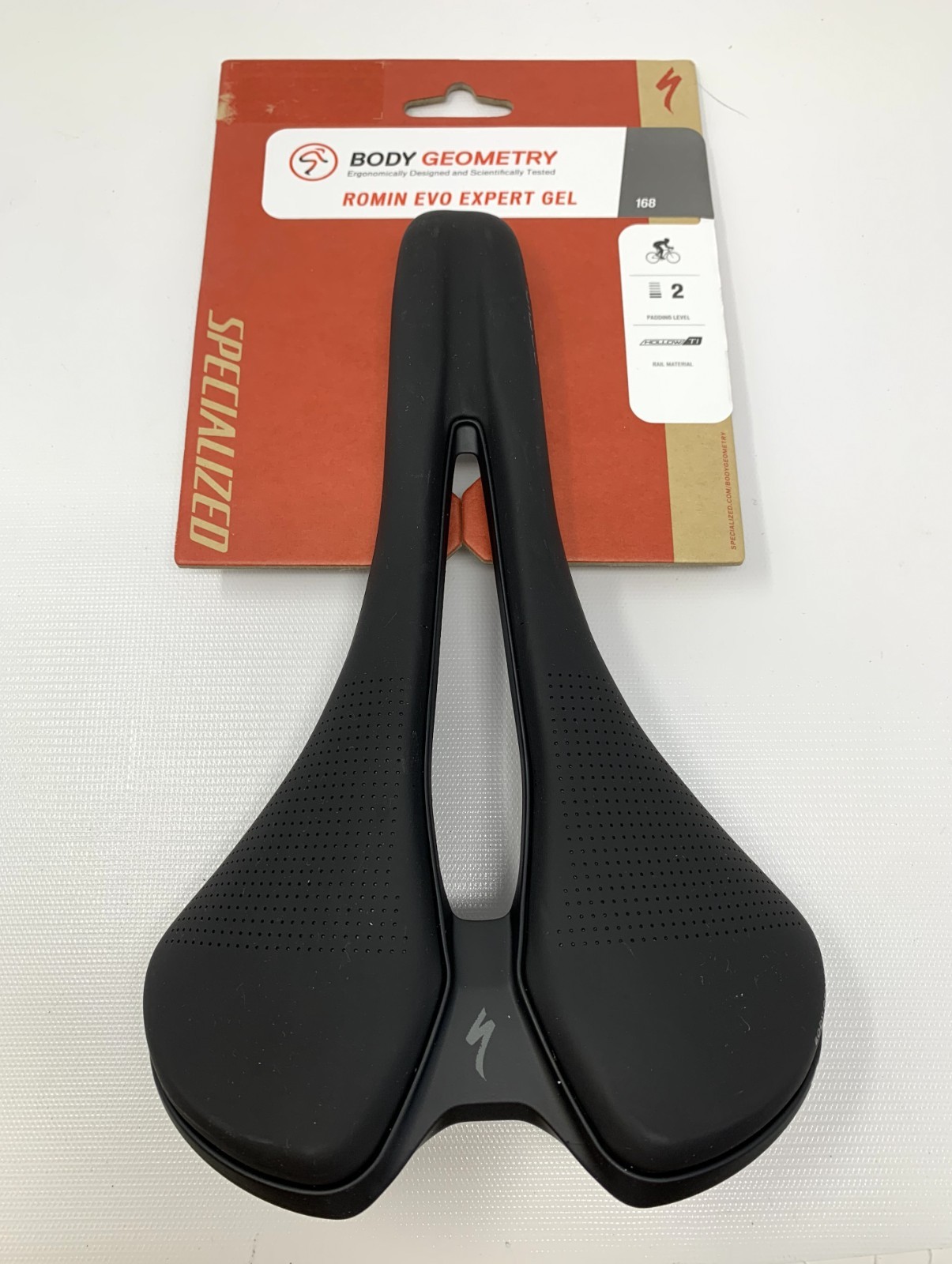 Specialized Romin Evo Expert Gel 168mm Hollow Ti Saddle – New