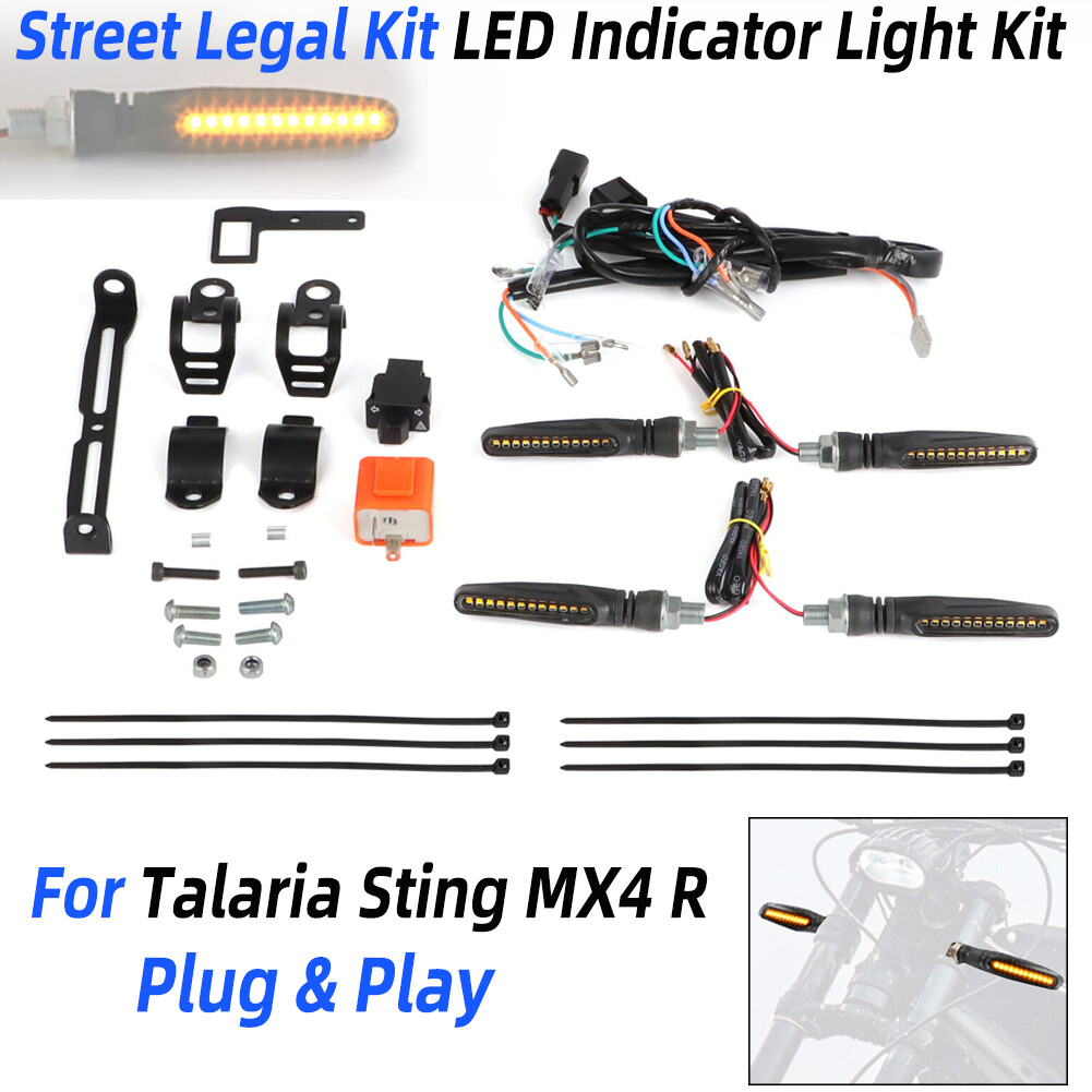 Street Legal Kit LED Turn Signal Indicator Light For Talaria Sting MX4 R E-Bike