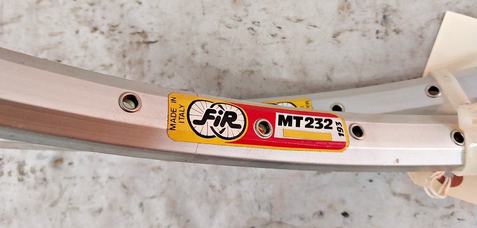 FIR MT232 193 700c Tandem Road Bike Rim Set 40S Silver Italian Made Doublewalled