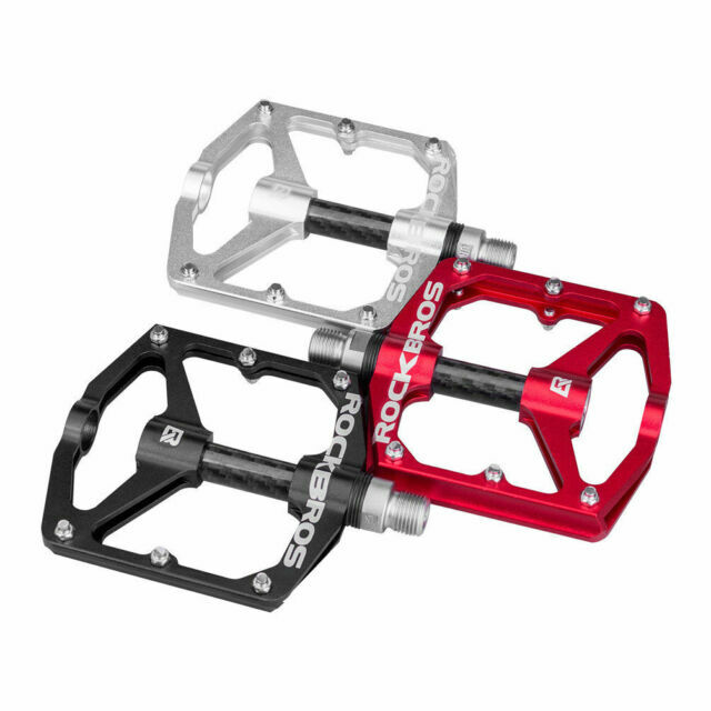 ROCKBROS Bicycle Pedals 9/16″ Carbon Fiber Pedals Sealed Bearing Flat Pedal US