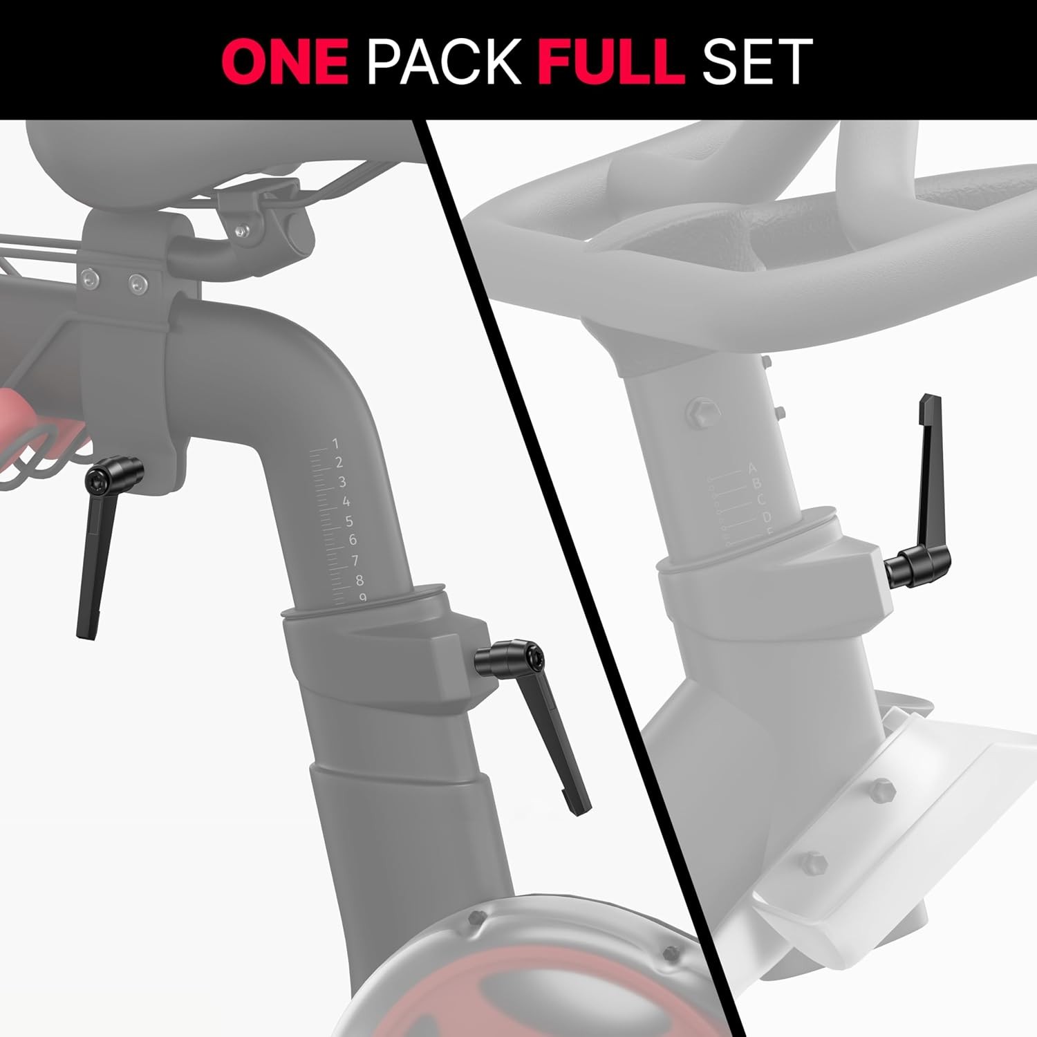 Replacement L Handle 3 Pack Compatible with Peloton Original Bike & Bike+, All M