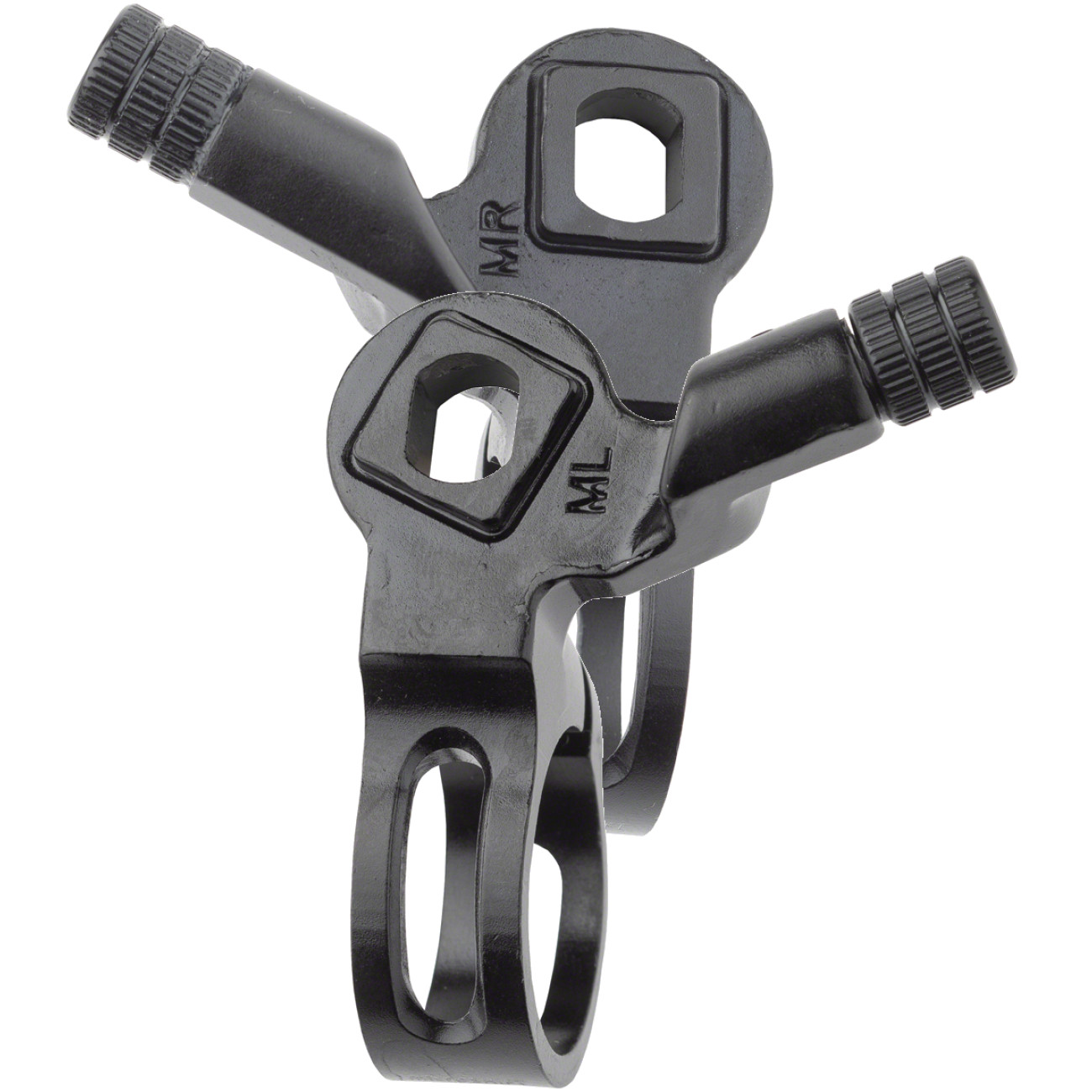 microSHIFT Mountain Pull Thumb Shifter Mounts Set Lightweight Alloy, 22.2mm