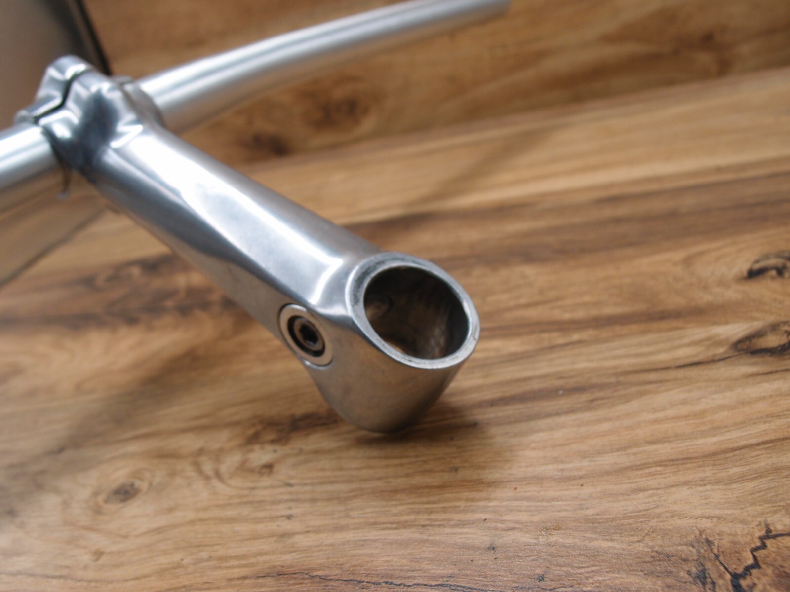 VGC 1995 MTB flat handlebar aluminium alloy + ahead 1 1/8 in stem