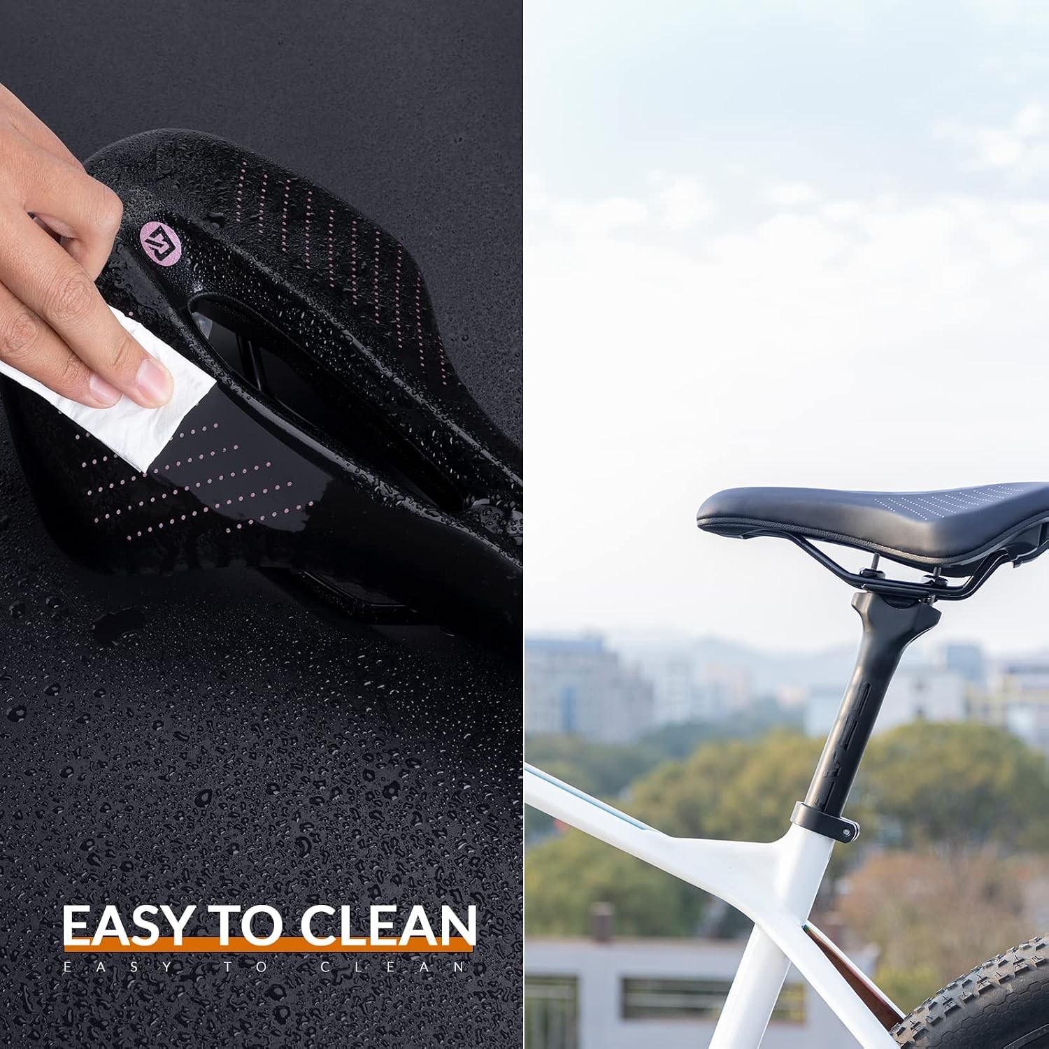 ROCKBROS Bicycle Saddle Ergonomic Comfort Bike Seat Shock Absorbing Breathable