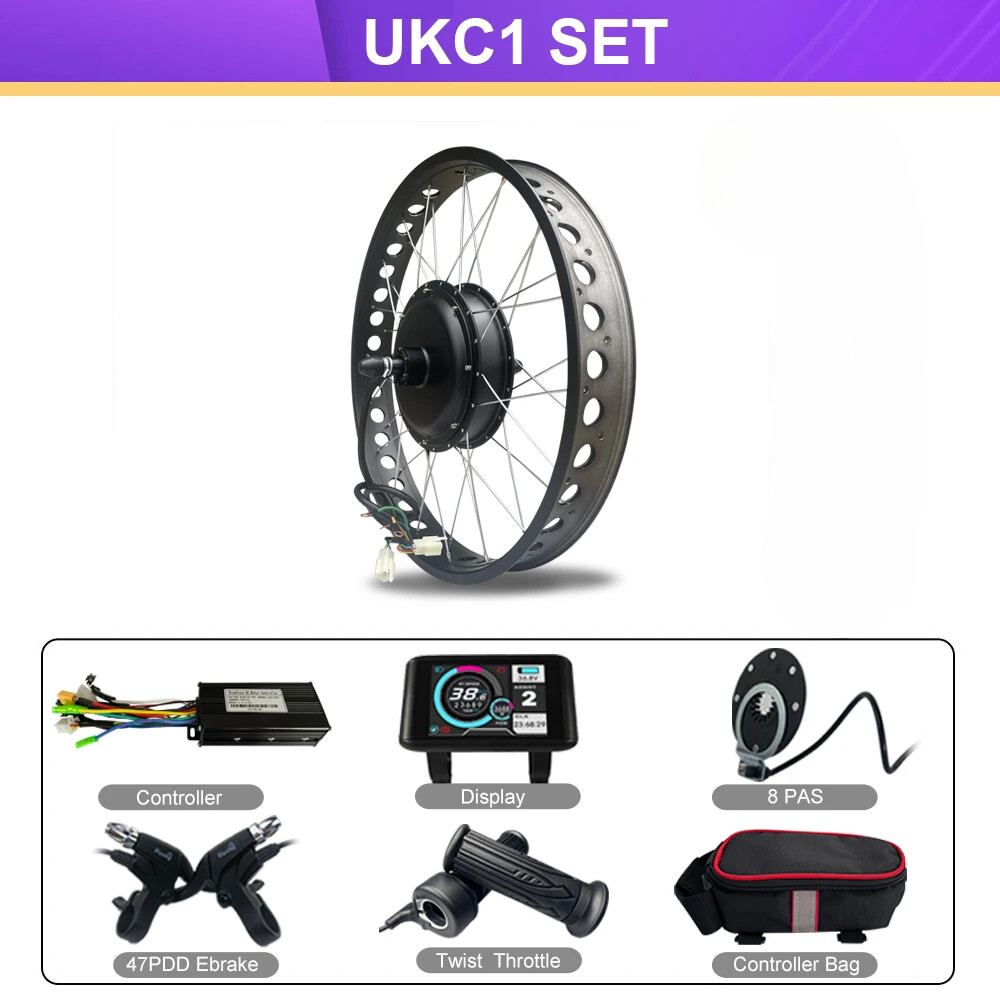 1000W-5000W 48V 72V Snow Electric Bike 20/24/26×4.0inch Fat Tire Rear Hub Motor