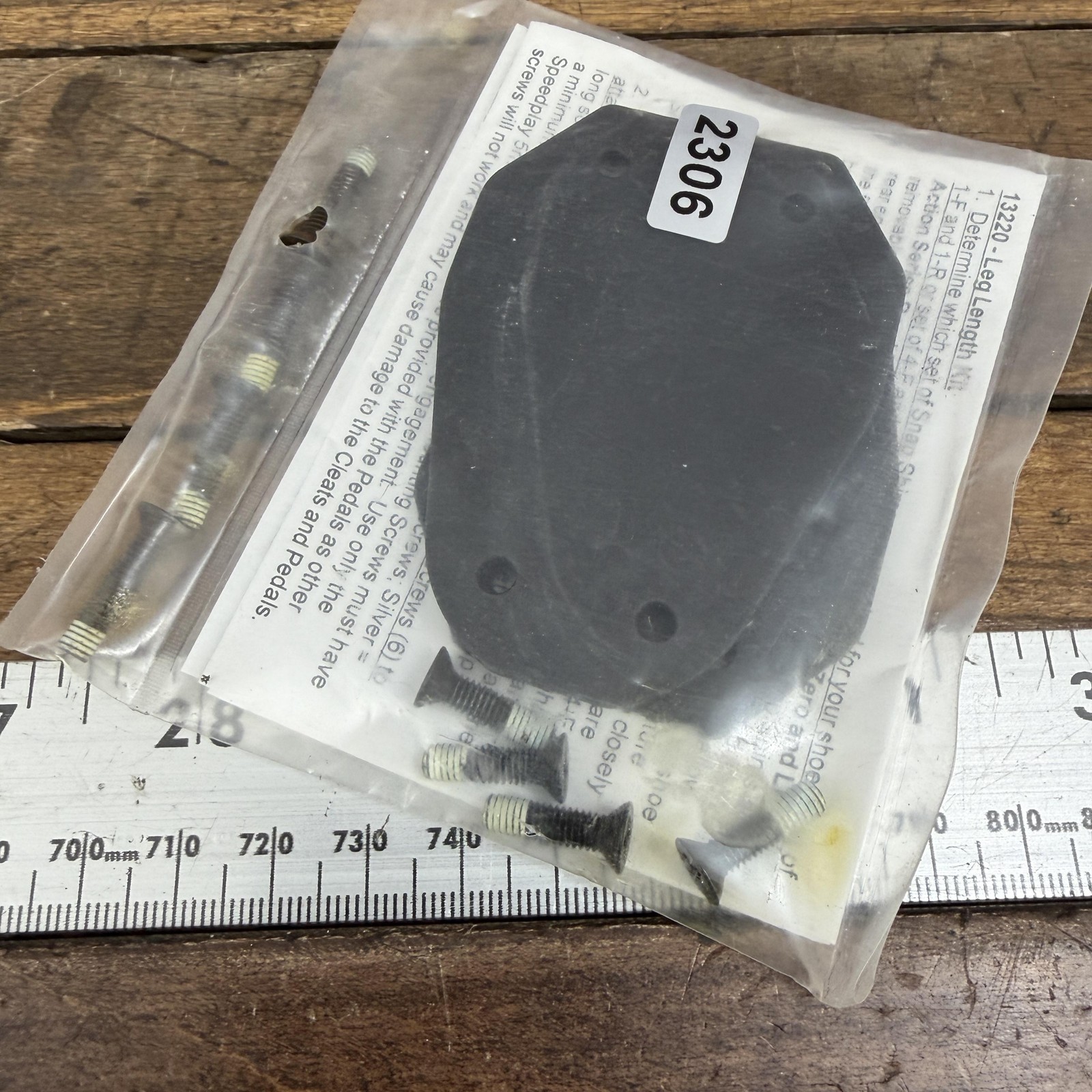 Speedplay X Zero Leg Length Kit 13220 Pedal Parts NOS Black 50g Road Bike