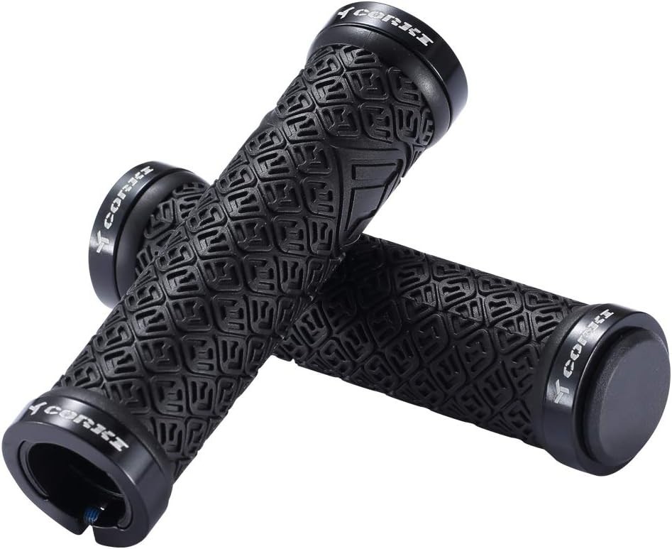 Double Lock Grip Handlebar Covers for Mountain Bikes – 130mm Rubber Comfort