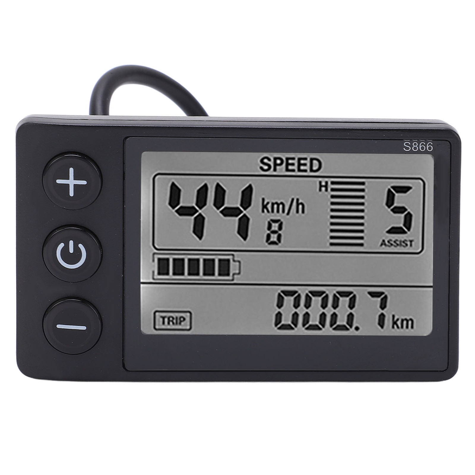 S866 LCD Display High Quality ABS Lightweight E-Bike Monitor with User Manual