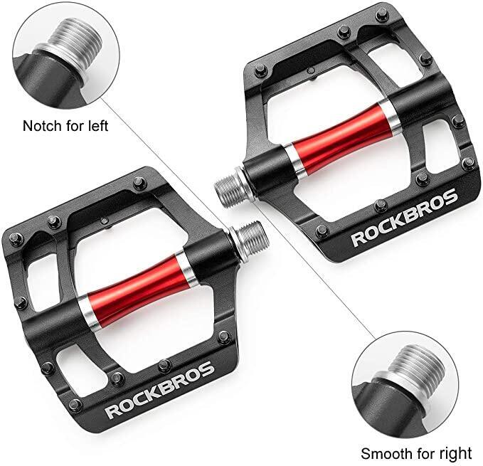 ROCKBROS MTB Wide Bike Pedals 9/16″ Aluminum Alloy MTB Sealed Bearing Pedals