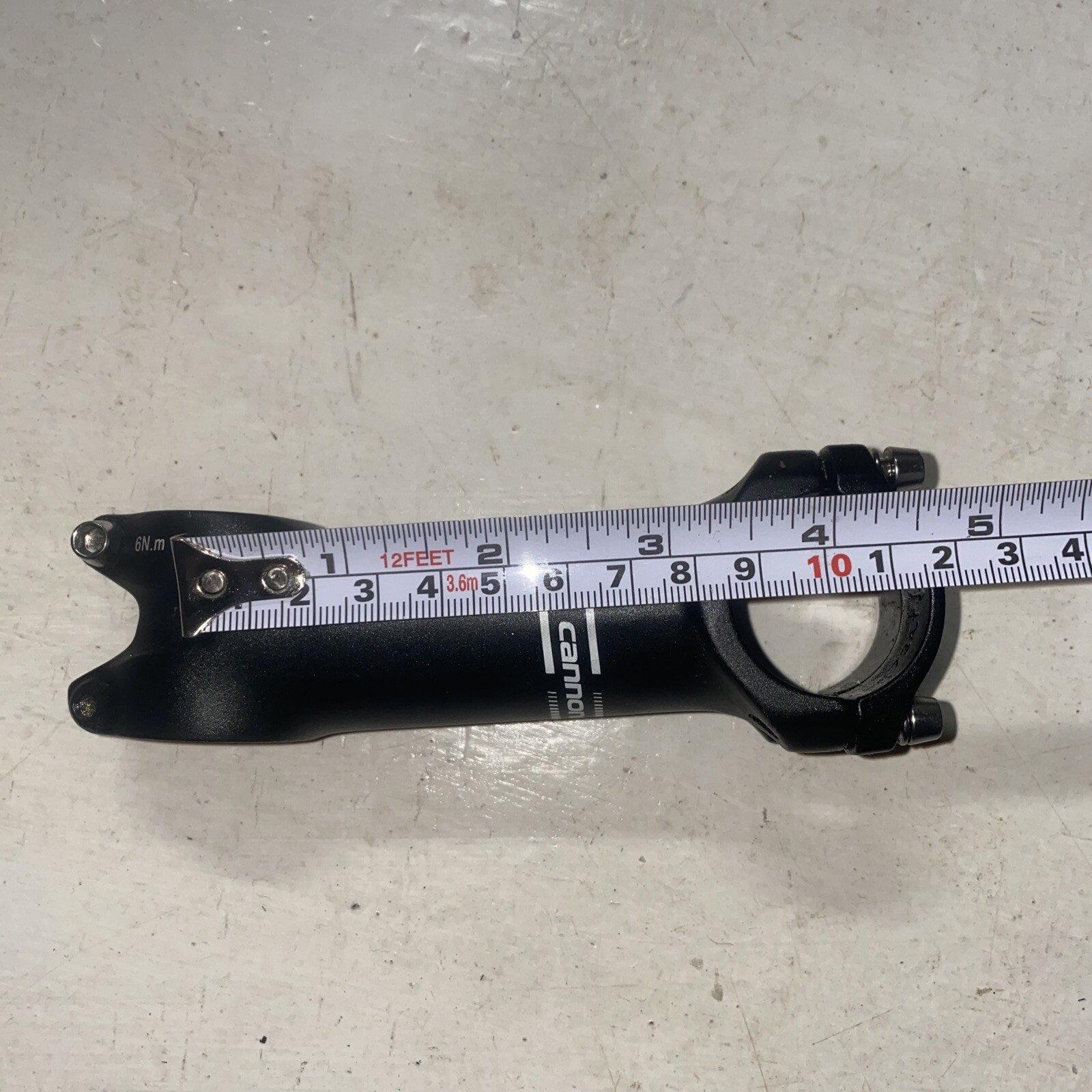 Cannondale C3 bicycle bike stem 100mm +/-7 degree 1 1/8th” black alloy