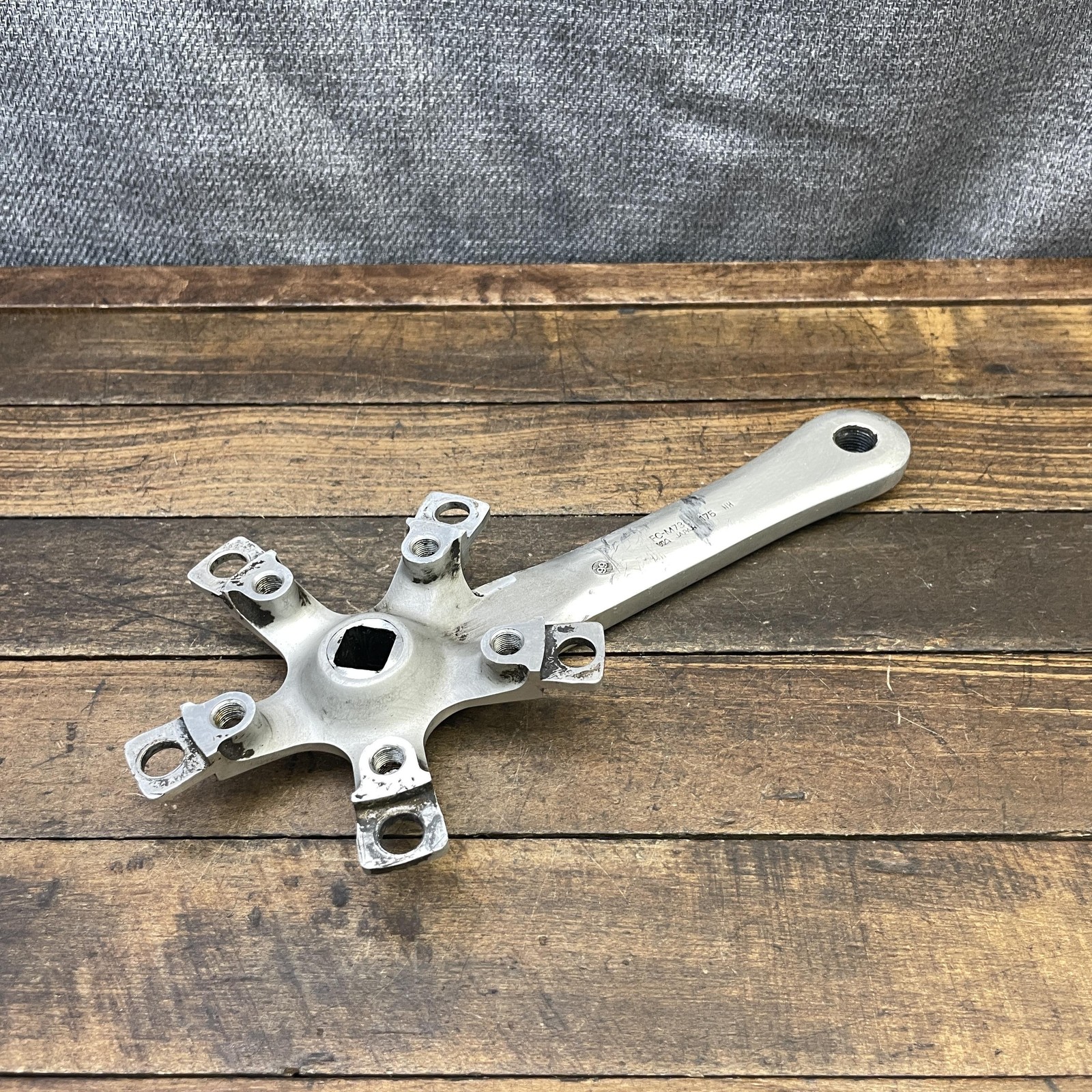 Vintage Shimano Deore XT FC-M730 Crank Arm RIGHT 175mm 110 BCD Square MTB 80s
