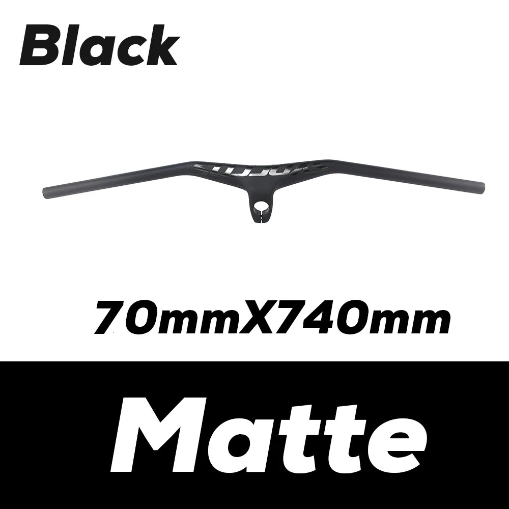 -17° Mountain Bike Handlebar Integrated Carbon Handlebar Width 800mm Stem 28.6mm