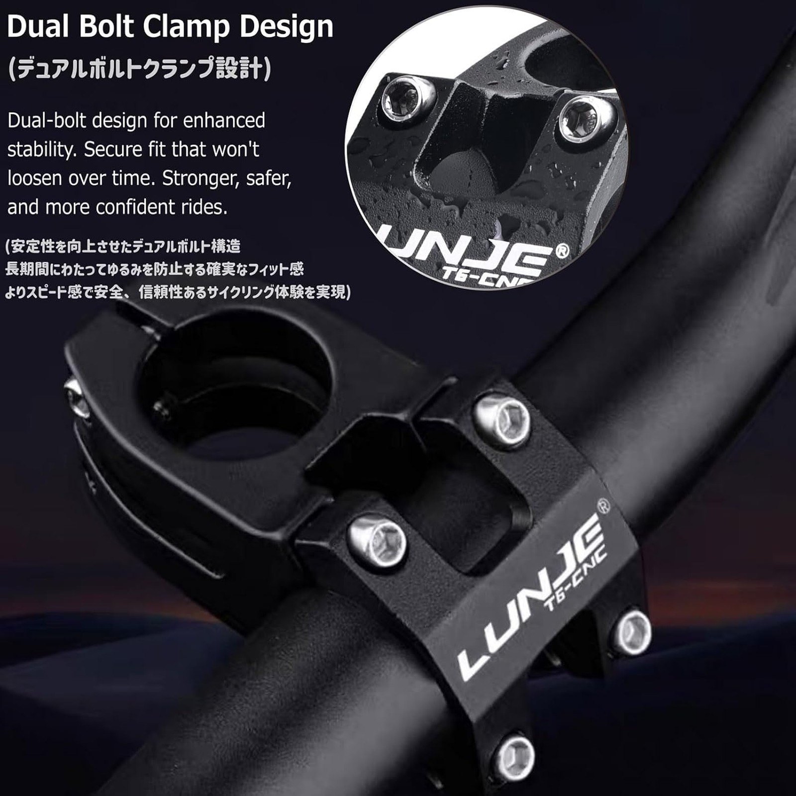 31.8mm Bike Stem 45mm 60mm 70mm 80mm 90mm 100mm 110mm 120mm Aluminium Alloy