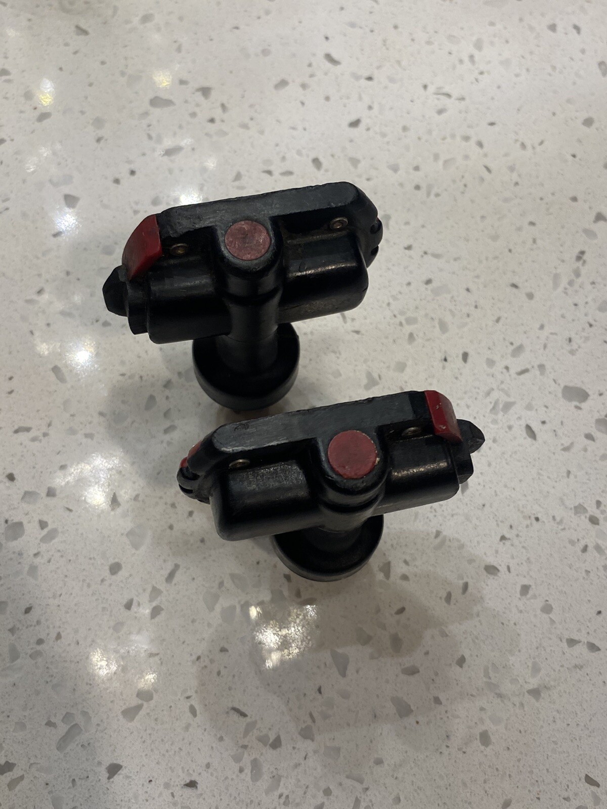 Sampson Stratics Clipless Pedals Super Light 226 Grams! Very Smooth. Red. Campy