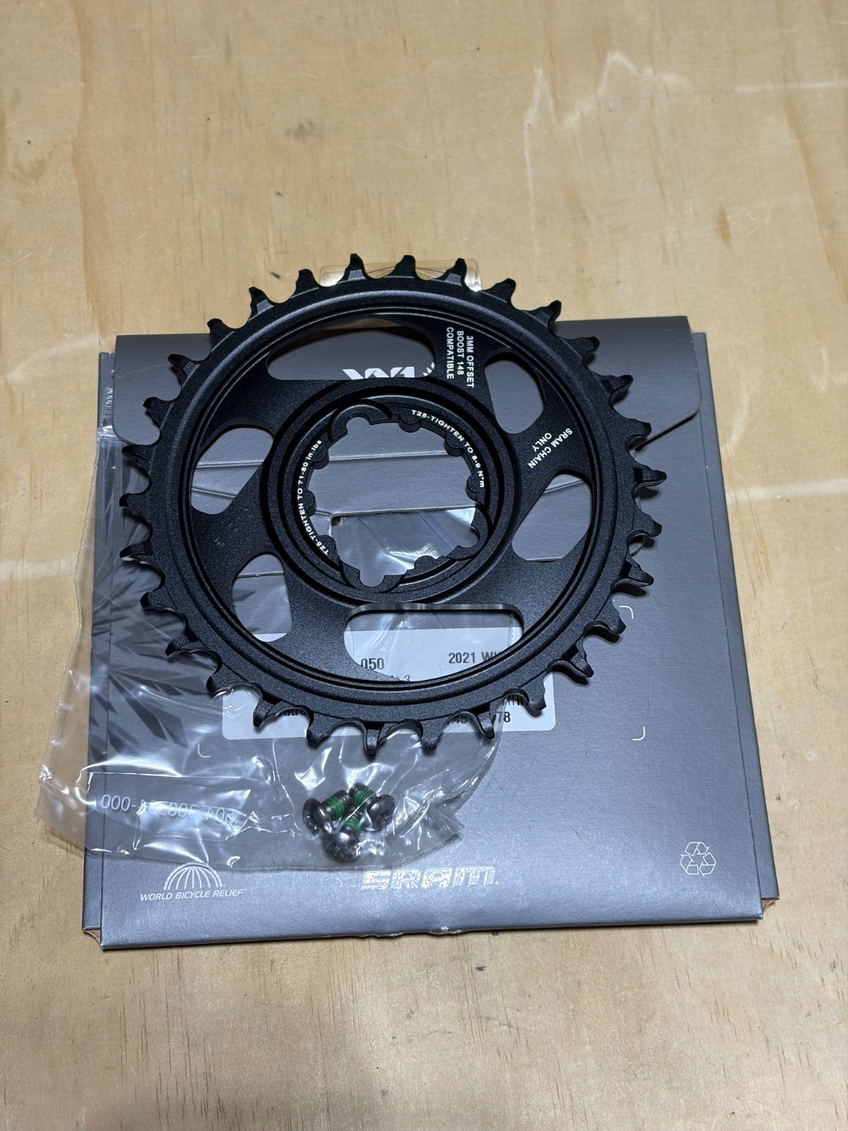 SRAM X-Sync 2 Eagle Direct Mount Chainring – 30 Tooth, 3mm Boost Offset,