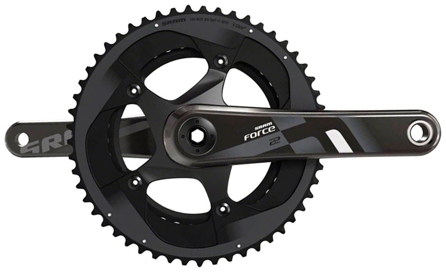 SRAM Force 22 Crankset 165mm 11-Speed 53/39t 130 BCD GXP Spindle Interface Black