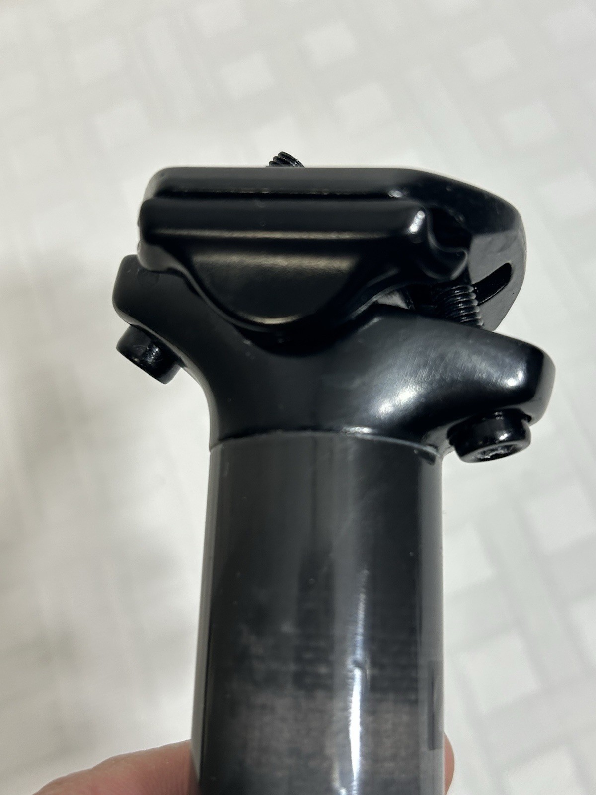 Bontrager PRO Carbon Seatpost 31.6mm X 400mm Black Alloy Head Plain 278g