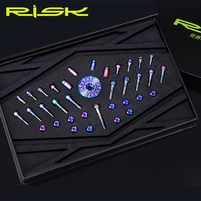 36pcs Titanium Alloy Screw Kits for MTB Bike Common Bolts Screw with Washer
