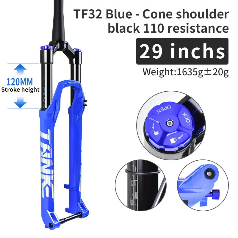 Mountain Bicycle Boost Suspension Air Fork 27.5/29Inch 120mm Travel Front Fork