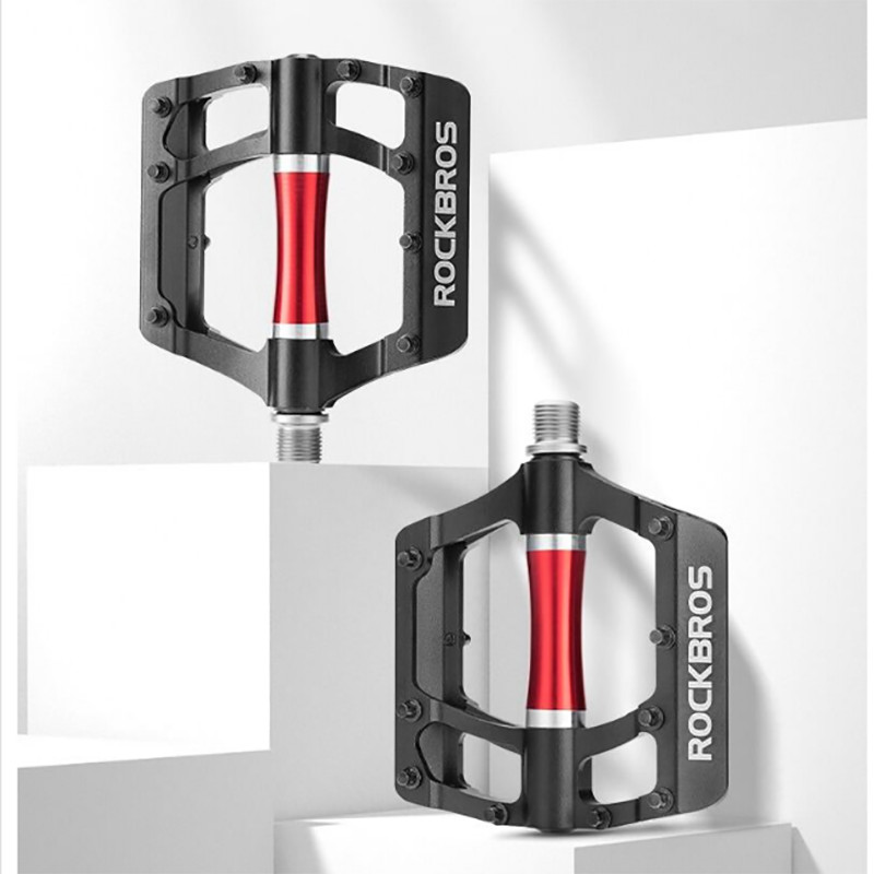 ROCKBROS MTB Wide Bike Pedals 9/16″ Aluminum Alloy MTB Sealed Bearing Pedals