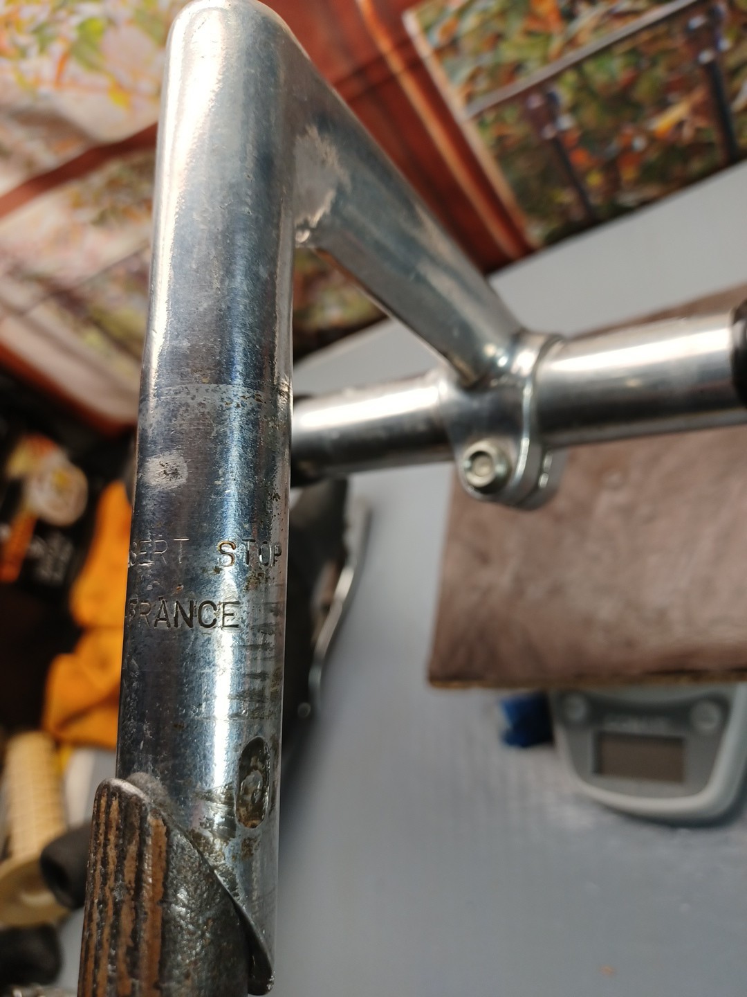 Vintage Belleri Handlebar & Stem St. Etienne 41cm w/ Shimano Aero Lever & Wrap
