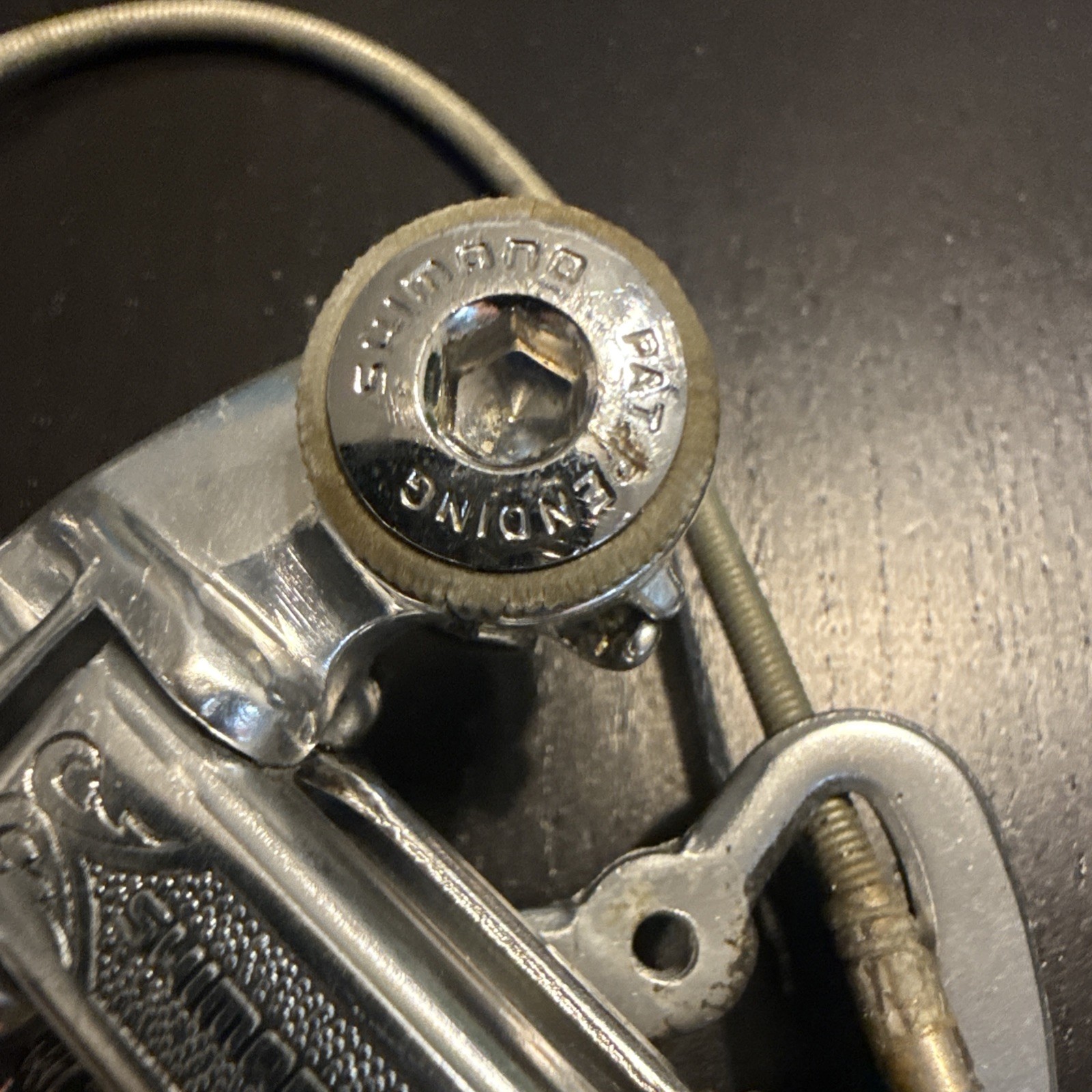 Vintage Shimano 600 Arabesque 6 Speed Derailleur Long Cage With Springy Housing