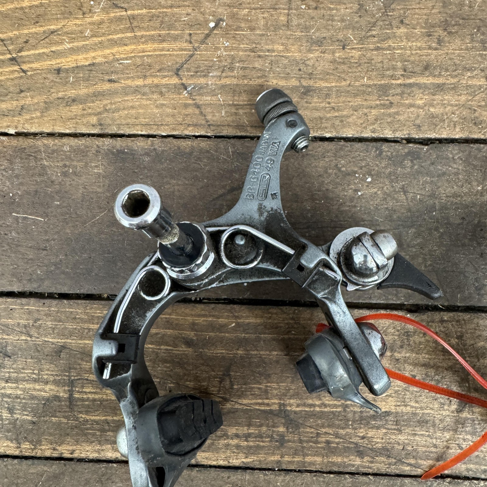 Vintage Shimano 600 BR-6400 Caliper Brake Set Gray Road F/R Japan Single Pivot