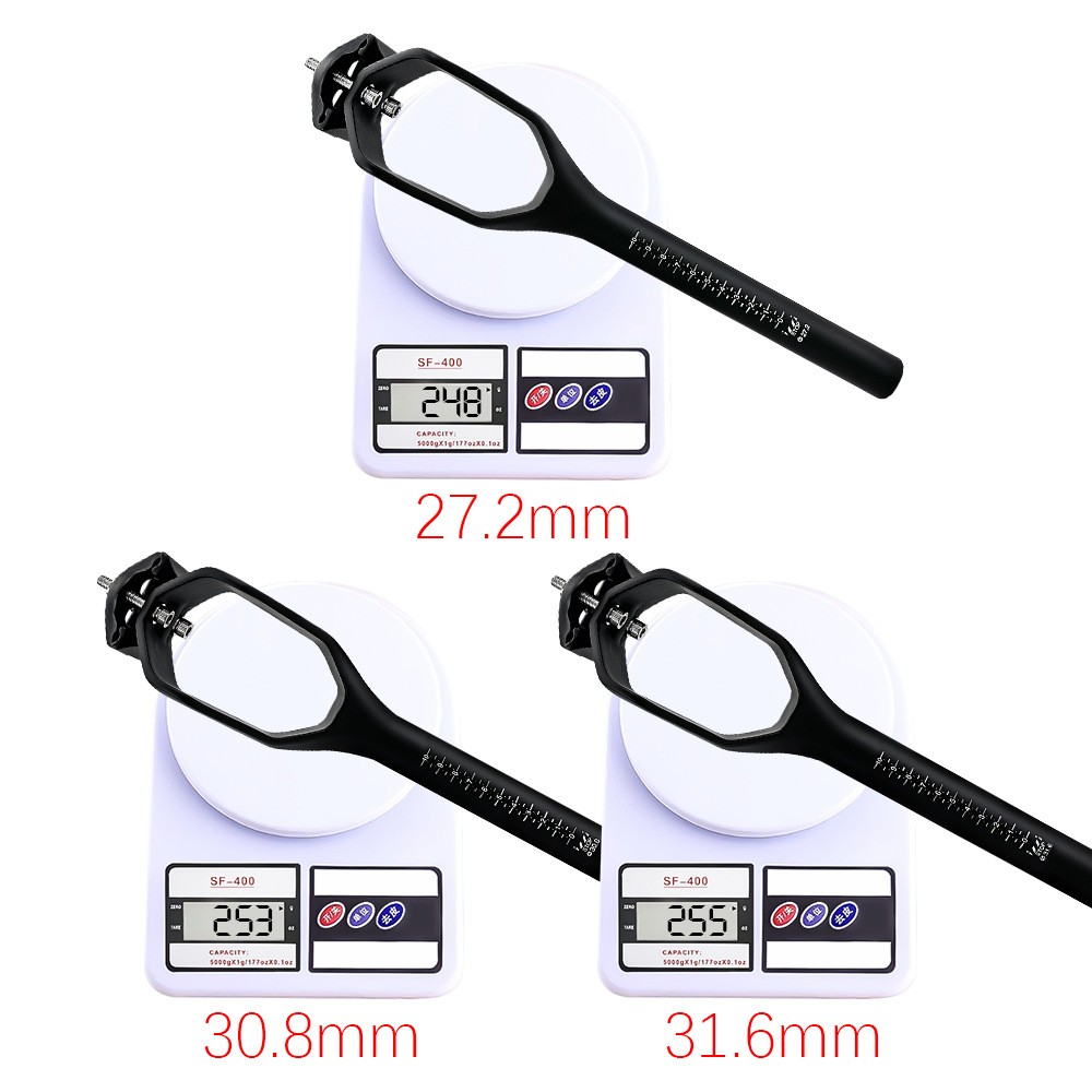 BALUGOE Full Carbon Fiber Bike Seatpost MTB Road Fixed Gear Bicycle Post