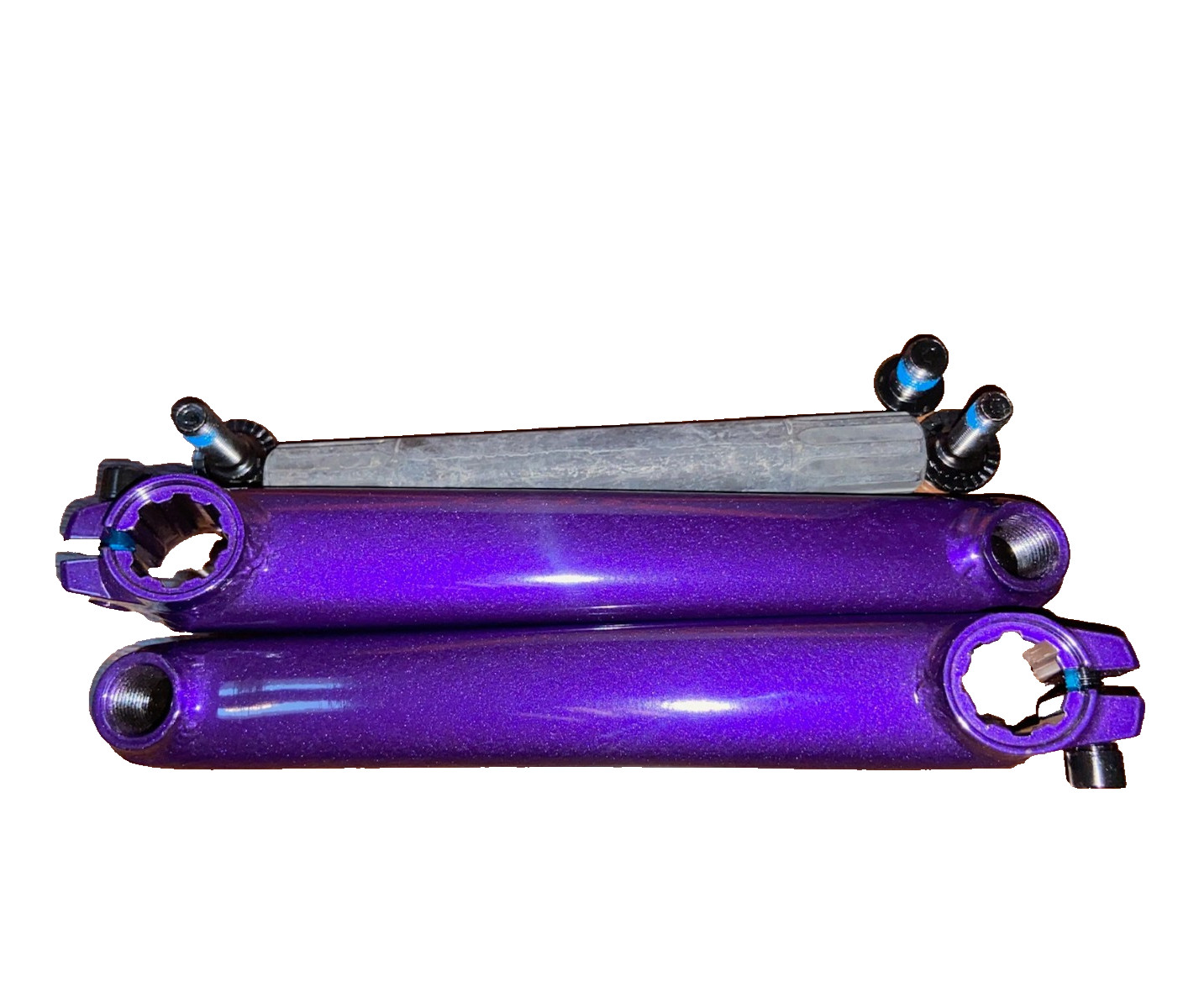 MISSION TRANSIT V2 BMX 3 pc CRANKS 170mm KINK SE SUBROSA RANT GT HARO PURPLE NEW
