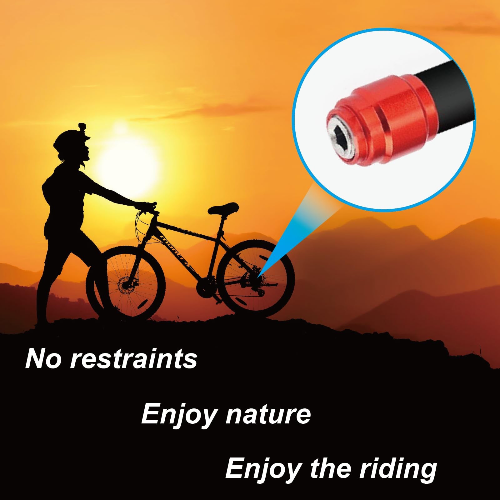 VANSIHO Bicycles Brake Olive connecting insert kit-fit for Sram Avid Red