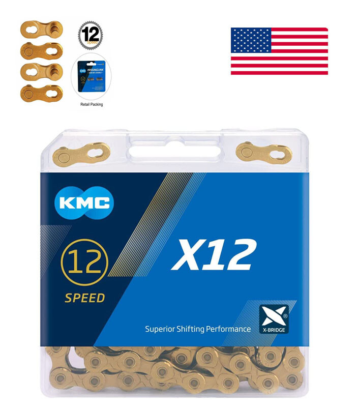 KMC 12 Speed X12 Chains 126L Qucik-Link MTB Bicycle Road Bike Chain For Shimano