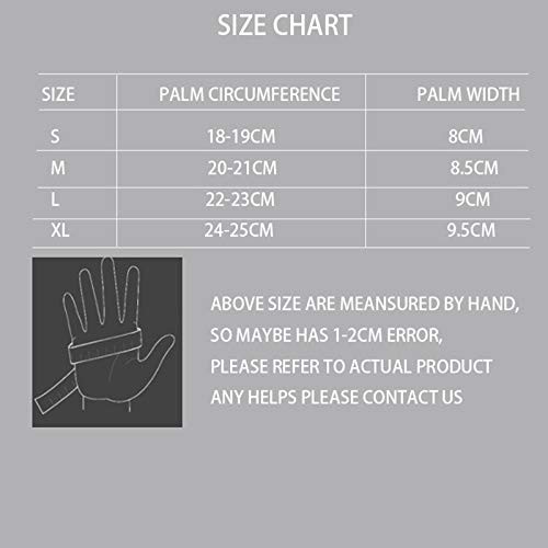 Cycling Gloves – Men & Women’s Bike Gloves Large(Plam width 8.5-9cm)) Black