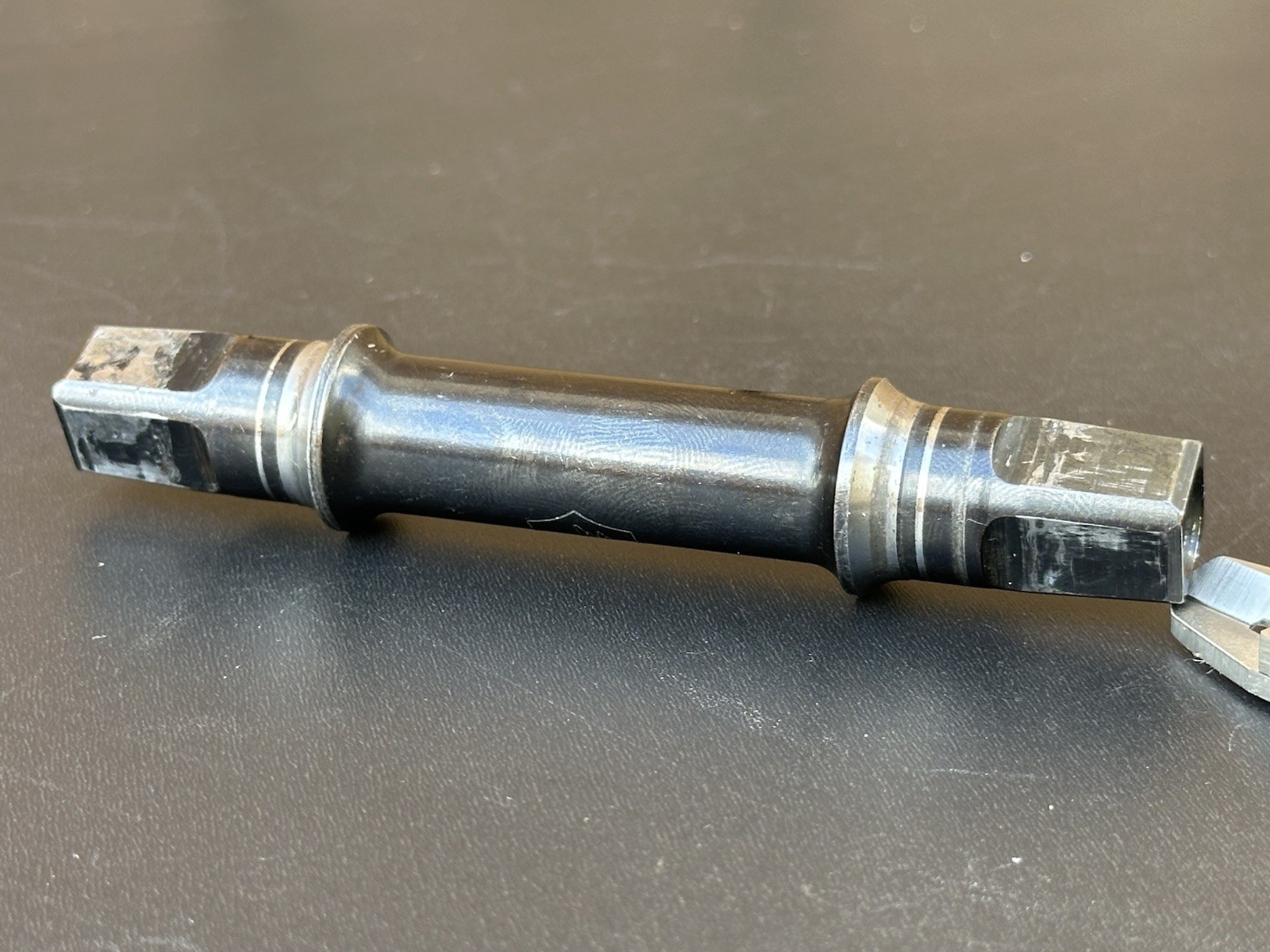 Vintage Campagnolo Athena 114mm 68-SSg Bottom Bracket Spindle Black