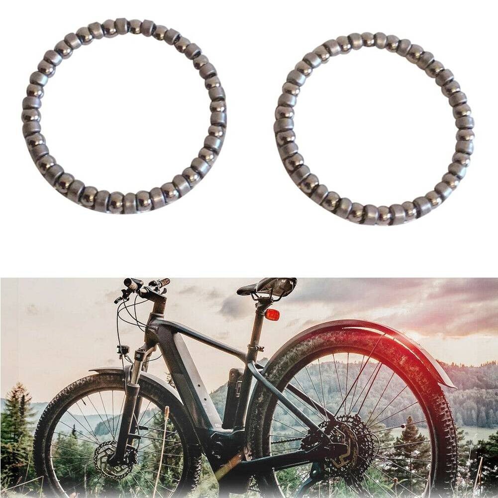 2Pcs 5/32 Bicycle Headset Caged Ball Bearing Set For MTB Bike Cycling 20 Balls