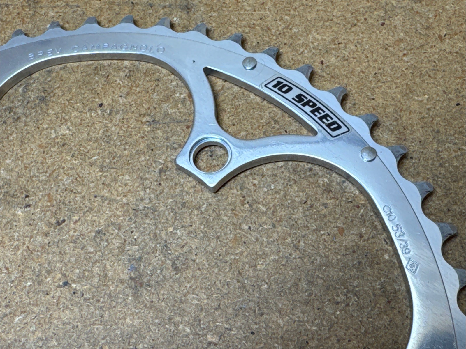 Campagnolo RECORD 135mm BCD 53t 53/39 Chainring 10-Speed UD Ultra Drive C10