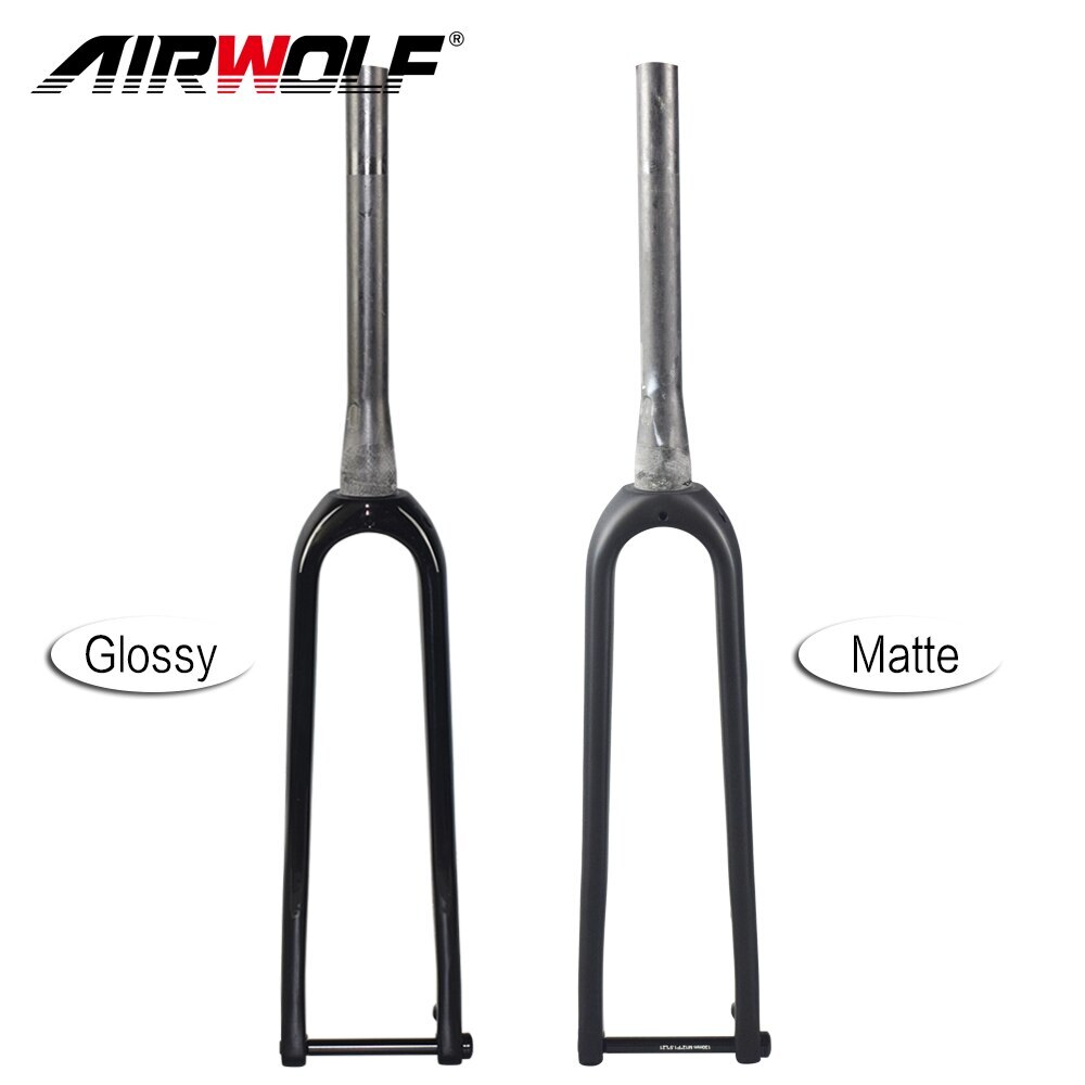Carbon Gravel bike Rigid Fork Disc Brake 700C Thru Axle 100*12mm Road Bike Fork