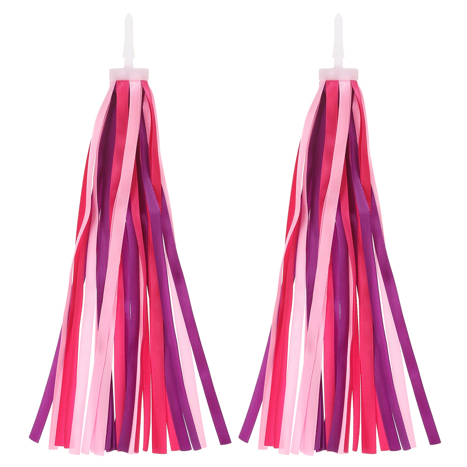 Bike Streamers Scooter Handlebar Tassels Grips Ribbon Pink Purple
