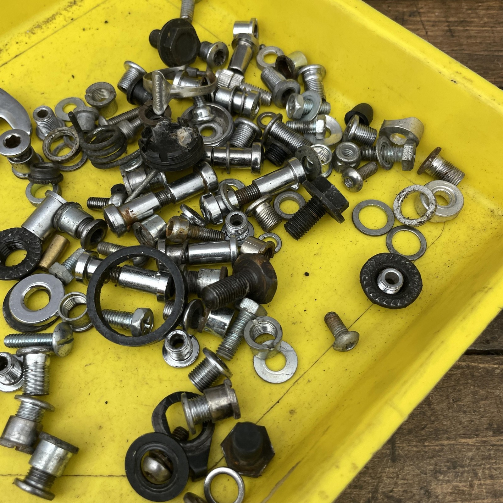 Vintage Bike Shop Junk Drawer Parts Lot Shimano Dura-Ace Mixed Bolts Screw