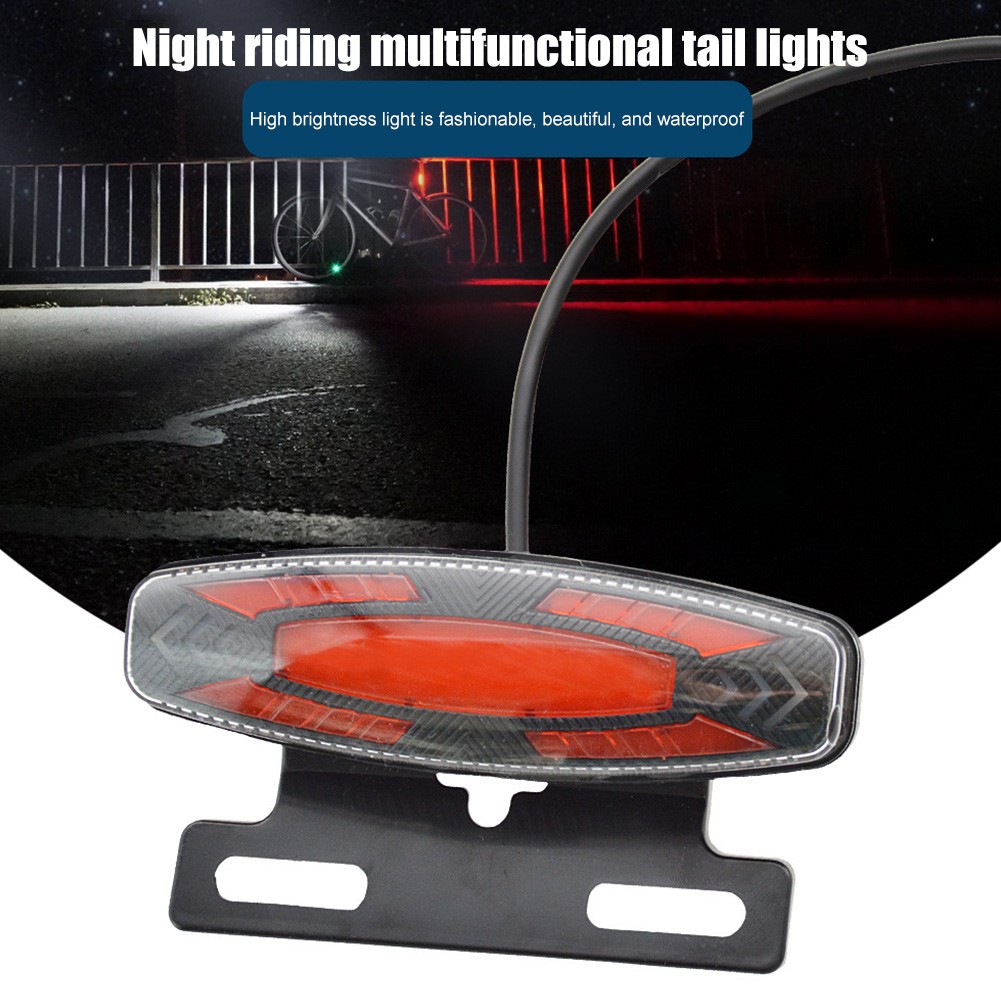 4-in-1 eBike LED Light Kit with Horn Turn Signals 24V-48V Waterproof Universal