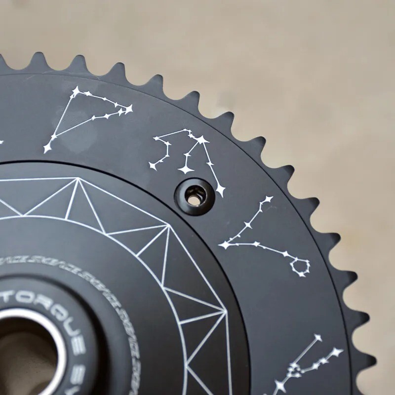 49T Track Bicycle Hollowtech Crankset Single Fixed Gear Chainwheel 165mm 144BCD
