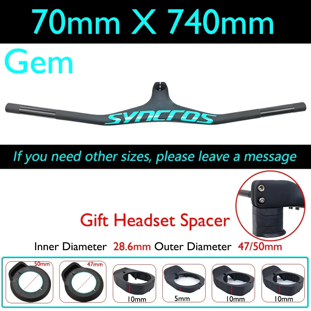 FRASER IC SL XC Carbon Fiber MTB Integrated Handlebar -17° Degree 28.6mm Clamp