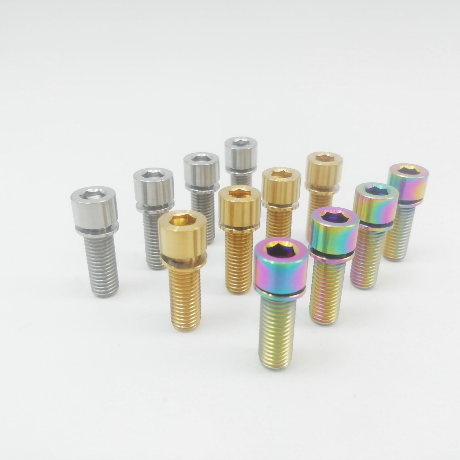 New Colorful Titanium Ti Bolt Screw M7x20mm Washer Allen Head