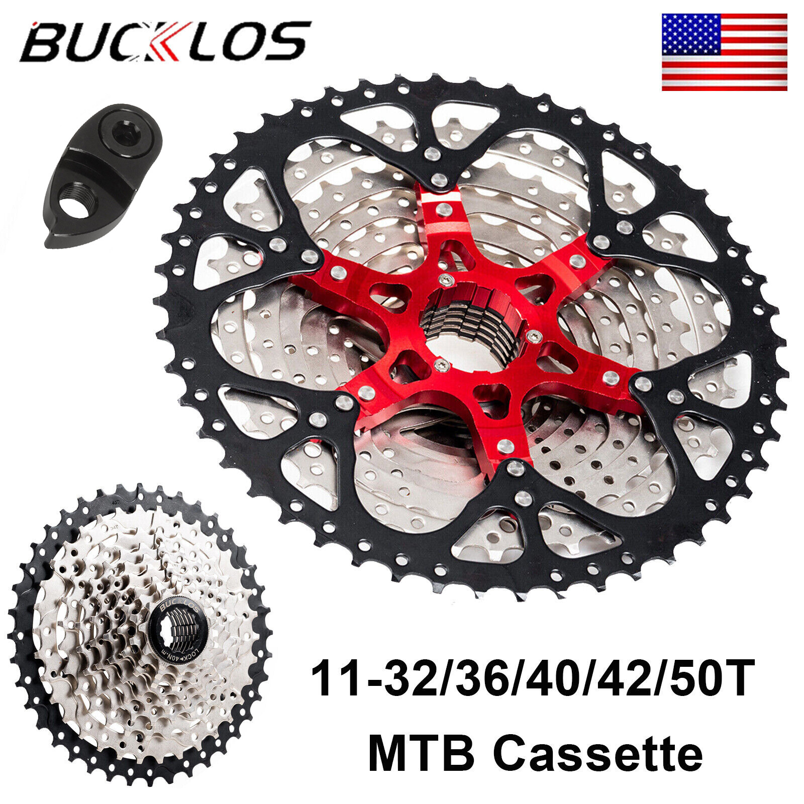 MTB Cassette 8/9/10/11S fits Shimano/Sram 11-50T Mountain Bike Bicycle Sprocket