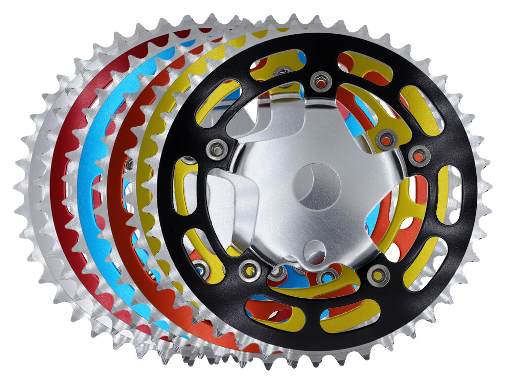 Old School BMX Bike Chainring And Spider Combo Sprocket 1/8″ 110mm BCD 44T