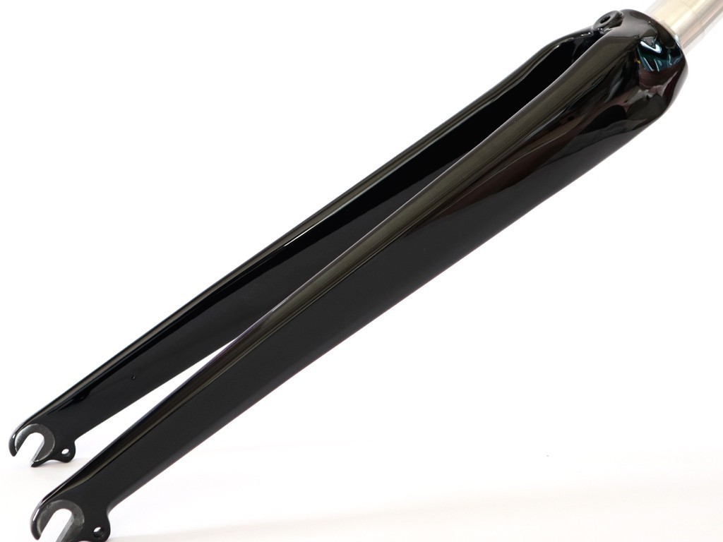 1-1/8″ to 1-1/4″ Road Bike Carbon 700C Tapered Fork Black 580g