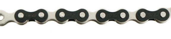 Izumi Chain ECO 1/8″ Chain, Jet Black/Silver